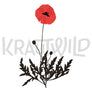 Krauthemd Mohn Langarm