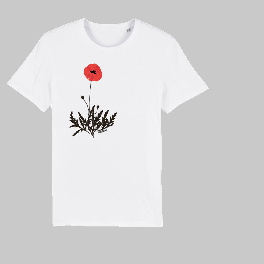 Krauthemd Mohn unisex